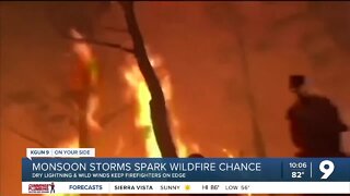 Between downpours, Monsoon sparks wildfire worries