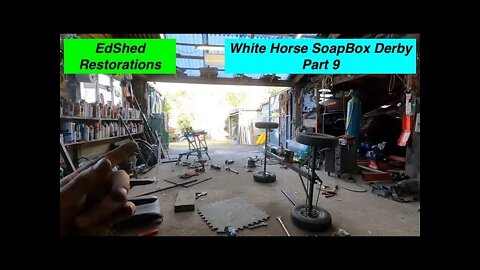 EdShed's White Horse Soap Box Derby Car Part 9 After the first run shake down and Brake Plans