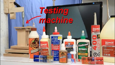 Which glue is strongest? Testing with my computerized tester.