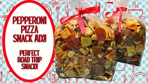 PEPPERONI PIZZA SNACK MIX!! PERFECT FOR ROAD TRIPPING!