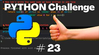 Python Challenge No - 23