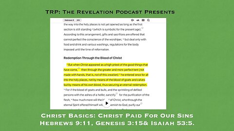 Christ Basics: Christ Paid For It All