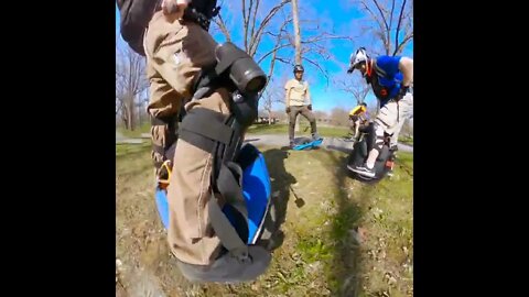 April 2022 Erie Canal Trail/Genesee Valley Park electric unicycle urban assault