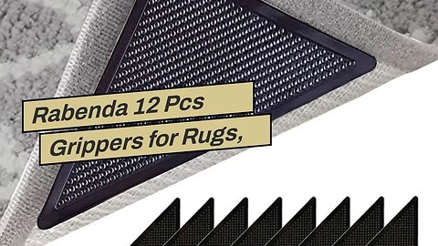 Rabenda 12 Pcs Grippers for Rugs, Non Slip Rug Pads for Hardwood Floors and Tiles, Reusable and...