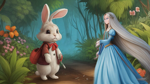 Brave princess and her rabbits story in English