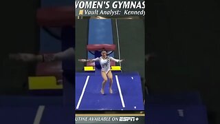 Mya Lauzon (Cal) 9.9 on vault - NCAA Championship semifinals #shorts