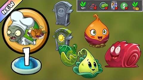 Plants vs Zombies 2 - Food Fight Bonanza! 2023 Level 1 [Plants Lvl 1 & No Premium] + DOWNLOAD