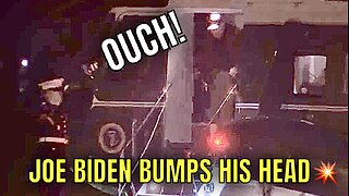 Biden appears to BUMP HIS HEAD on Marine One as debate persists over his mental fitness