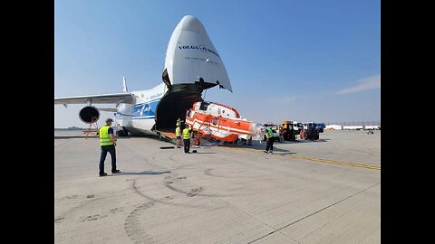 Russian helicopters have arrived at the Dubai Airshow 2023 on board the gigantic Antonov An-124