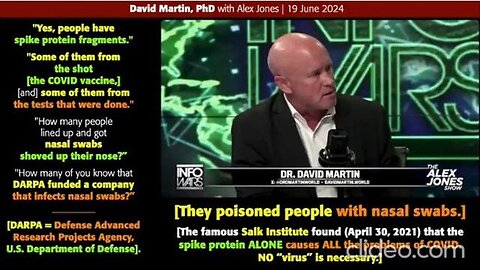 THEY POISONED PEOPLE WITH NASAL SWABS, SAYS DAVID MARTIN, PHD