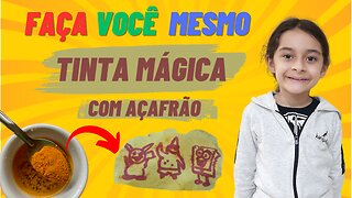 FAÇA VOCÊ MESMO / TINTA MÁGICA COM AÇAFRÃO #façavocêmesmo
