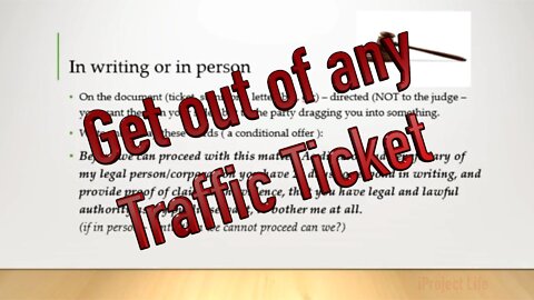Get out of most Traffic Tickets in 5 minutes