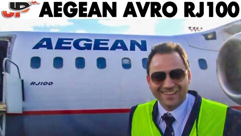 A day on AEGEAN Avro RJ100 flying around Greece | Cockpit Views