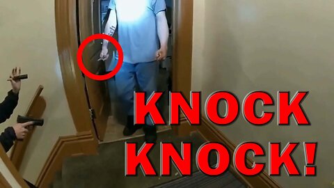 Man With Knife Opens Door To Cops And Just Won't Stop Advancing On Video - LEO Round Table S09E29