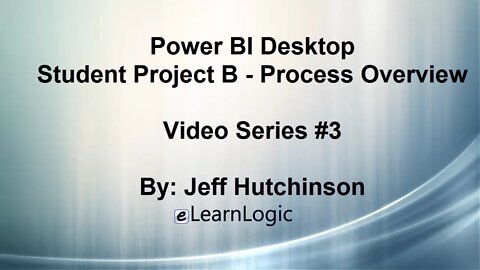 Power BI-1 Process Overview B-Video Series #3