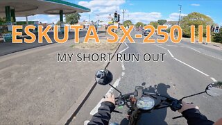 Eskuta SX-250 III first ride out to buy some locks