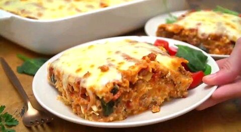 The most amazing homemade lasagna recipe 🍱🥪🥘