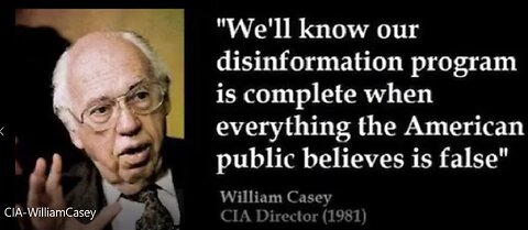 Disinformation is spread by who? The CIA