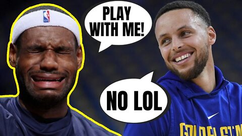 LeBron James Gets EMBARRASSED By Steph Curry's Response After Saying He Wants To Play With Him