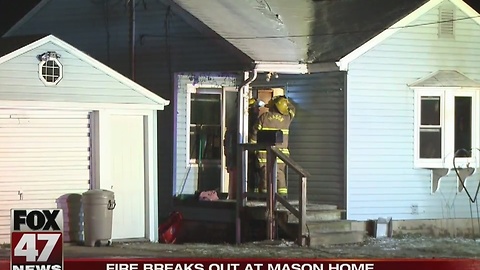 Fire breaks out at home in Mason