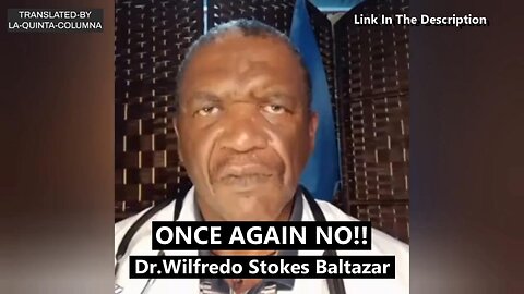 ONCE AGAIN NO!! - Dr.Wilfredo Stokes Baltazar