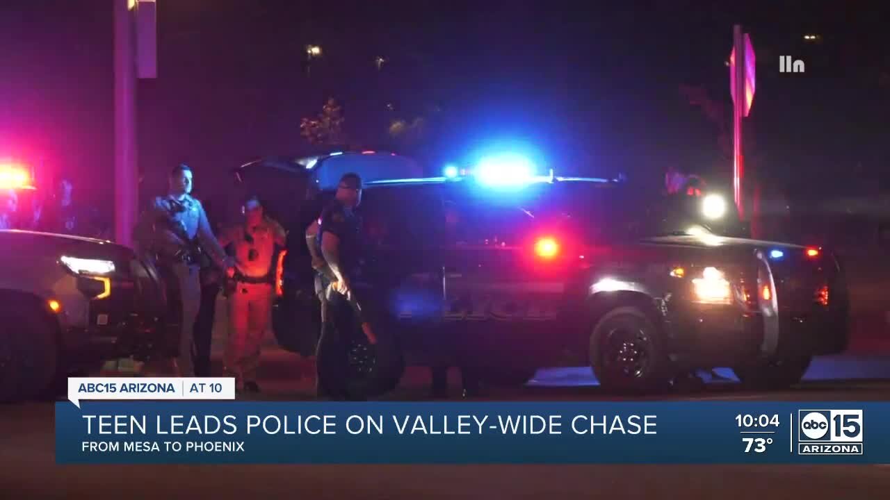 Teen in custody after allegedly hitting police car, leading officers on ...