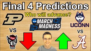 Final 4 Predictions!!!/Which teams will advance to the National Championship? #cbb