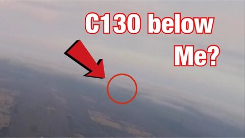 C130 below my Paramotor? Best flight ever!!!
