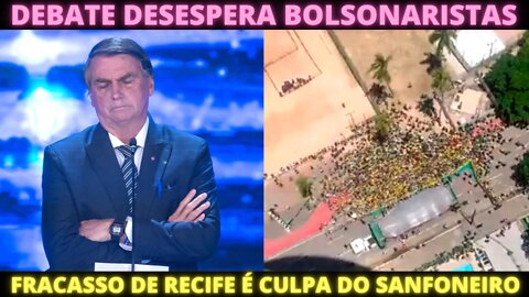 Bolsonaro vai ao debate sem se preparar - Em Recife Bolsonaro falou para 100 pessoas