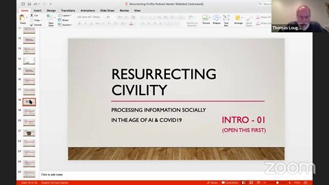 Resurrecting Civility Podcast Live (Introduction)