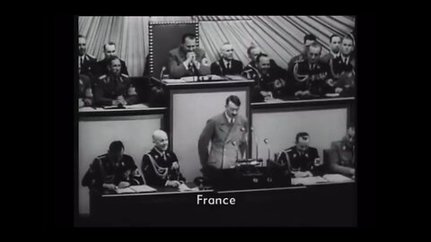 Adolf Hitler Mocking President Roosevelt during his Reichstag Speech (1939)