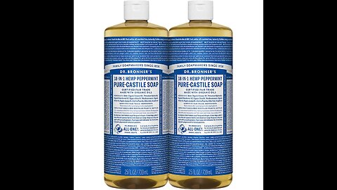 Dr. Bronner's Dr. Bronner Hemp Peppermint Pure Castile Oil Made with Organic Oils Certified - 2...