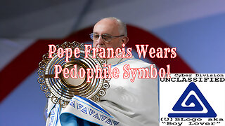 Pope Francis Wears Pedophile Symbol