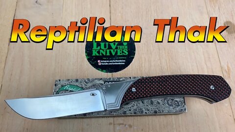 Reptilian Thak / includes disassembly / badass pocket sword from Russia !