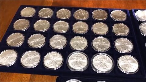 "Silver Coin Collection Showcase: Precious History in Your Hands" #bullion #silver