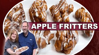 How To MAKE APPLE FRITTERS | The BEST APPLE FRITTER Recipe | BAKE WITH ME