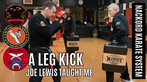 A leg kick Joe Lewis taught me. Nackord Karate