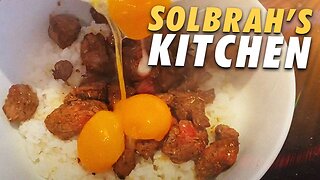 Sol Brah's Kitchen: Simple Steak, Rice and Raw Eggs