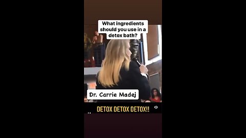 How to take a Detox Bath - Dr Carrie Madej