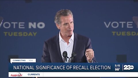 National significance of California recall election