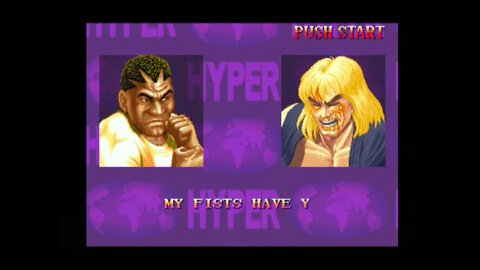 Hyper Street Fighter 2 Nerf AI (PS2) - Balrog/M.Bison (Turbo) - Hardest - No Continues