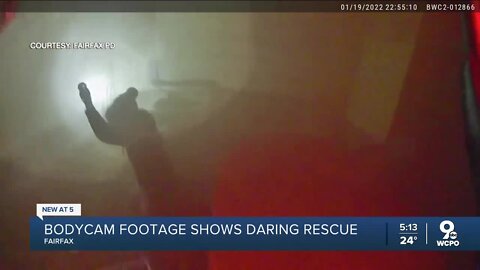 Daring rescue caught on police bodycam footage