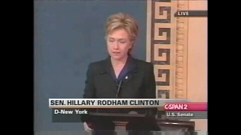 Hillary Clinton's Iraq War speech 21 years ago
