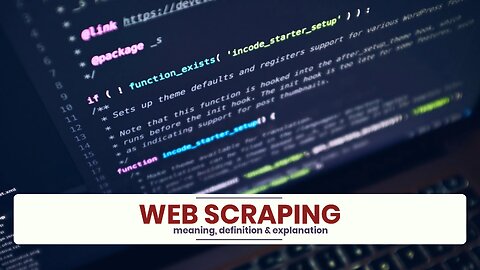 What is WEB SCRAPING?