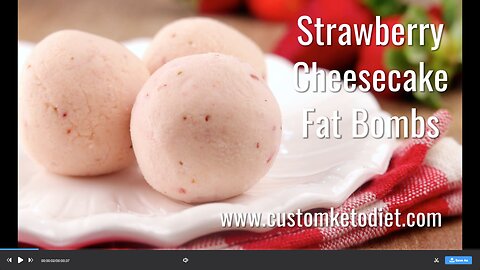 Keto Diet: Strawberry Cheesecake Fat Bombs! 🍓