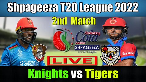 Shpageeza Cricket League Live ,Mis Ainak Knights vs Speen Ghar Tigers t20 live ,2nd match live score