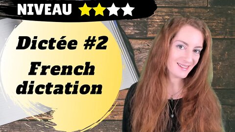 FRENCH DICTATION #2- Dictée de français - Niveau medium - Promenade en forêt- French spelling