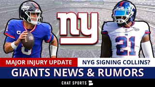 Giants SIGNING Landon Collins? + MAJOR Giants Injury News Ft. Daniel Jones, Evan Neal & Julian Love