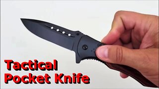 Tactical Pocket Knife Review - KEXMO Wood Handle Folding Pocket Knife