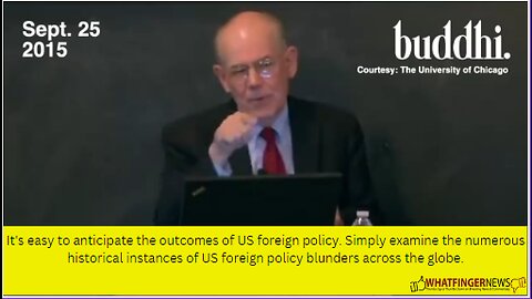 It's easy to anticipate the outcomes of US foreign policy. Simply examine the numerous